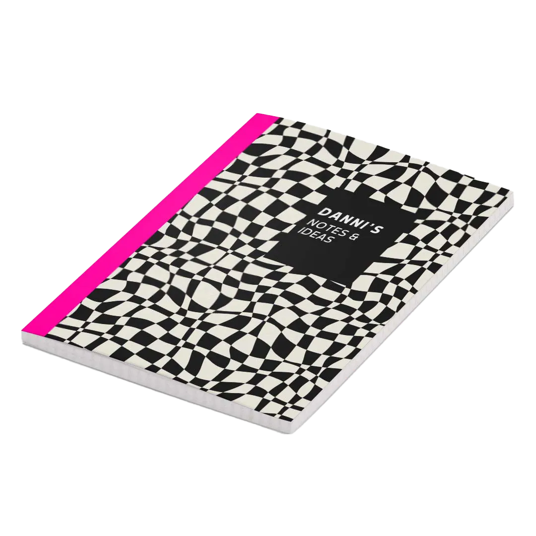 Custom printed notebooks with vibrant artwork