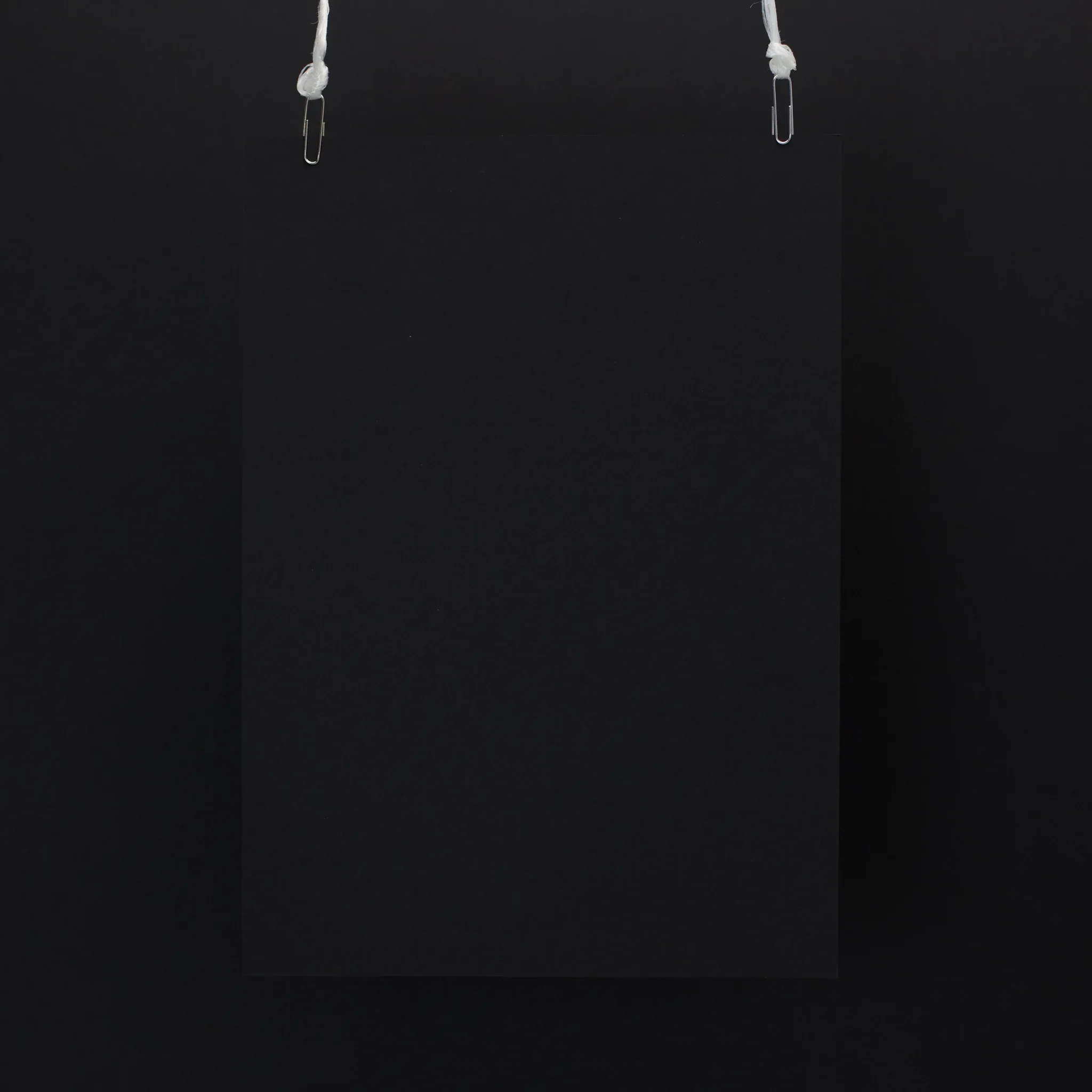 Swatch of black premium card stock for metallic foil printing