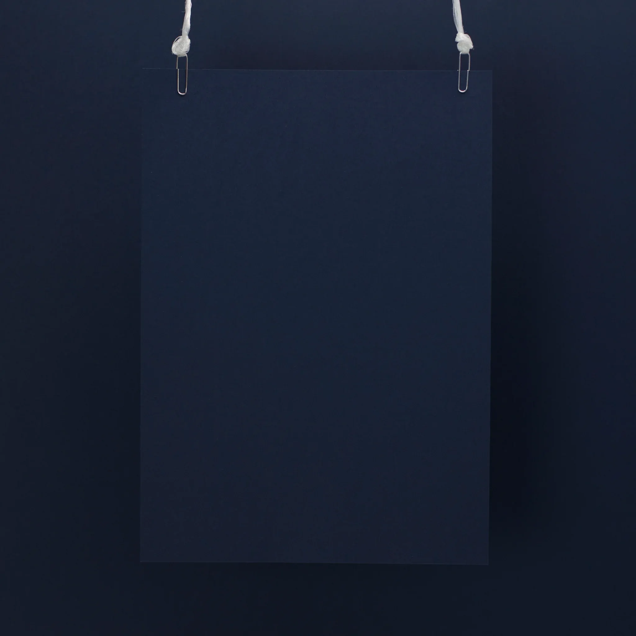 Swatch of blue premium card stock for metallic foil printing