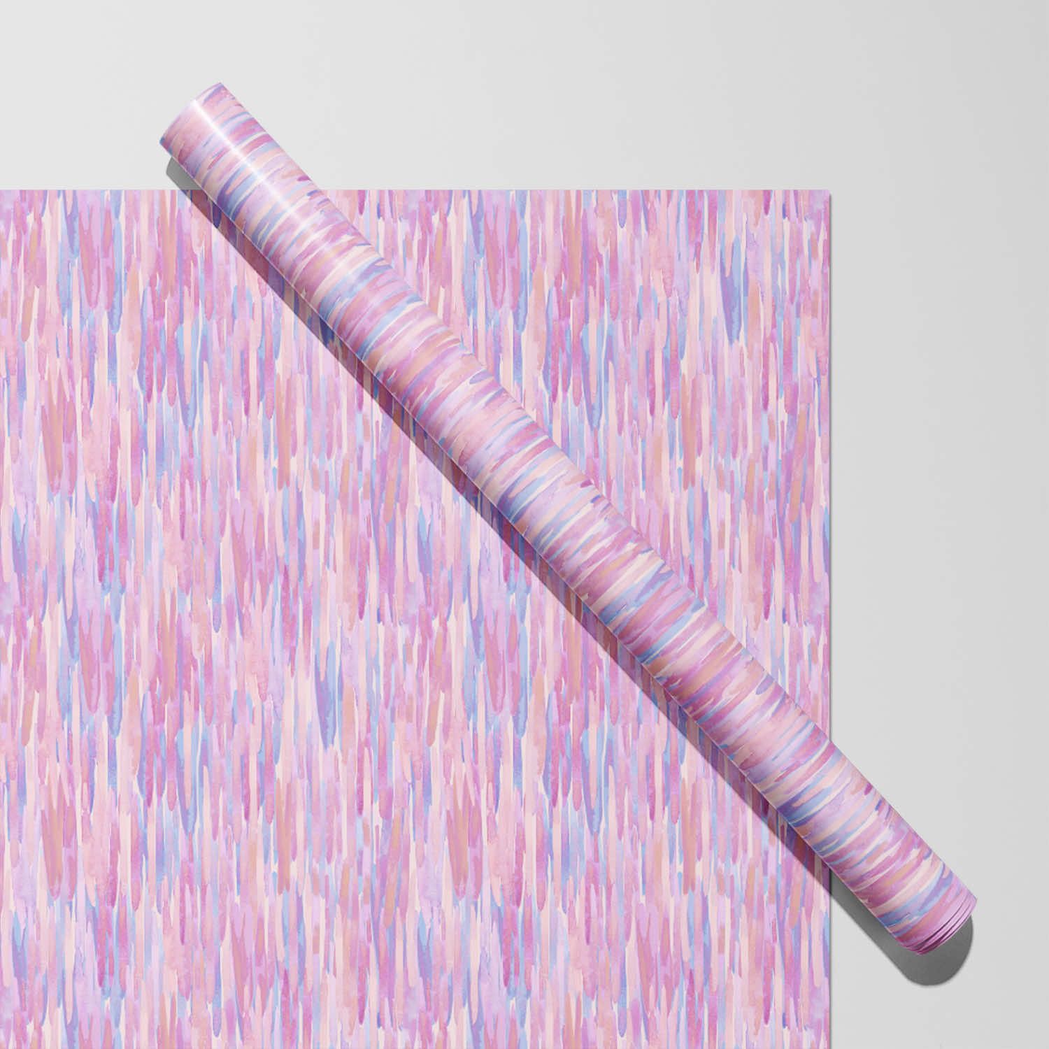 Branded logo pattern custom gift wrap on a package