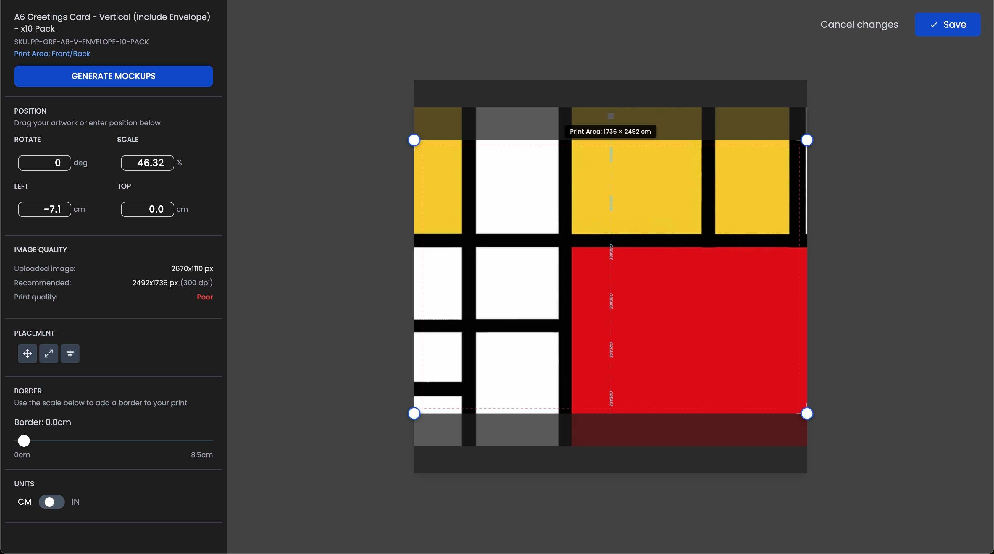 Design tool for creating custom product designs