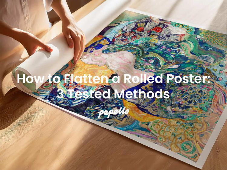 How to Flatten a Rolled Poster