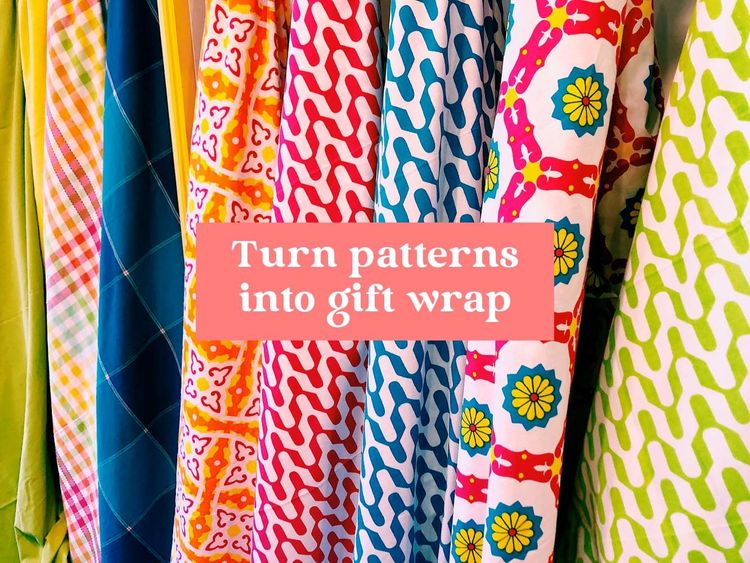 Transform Your Patterns into Custom Gift Wrap