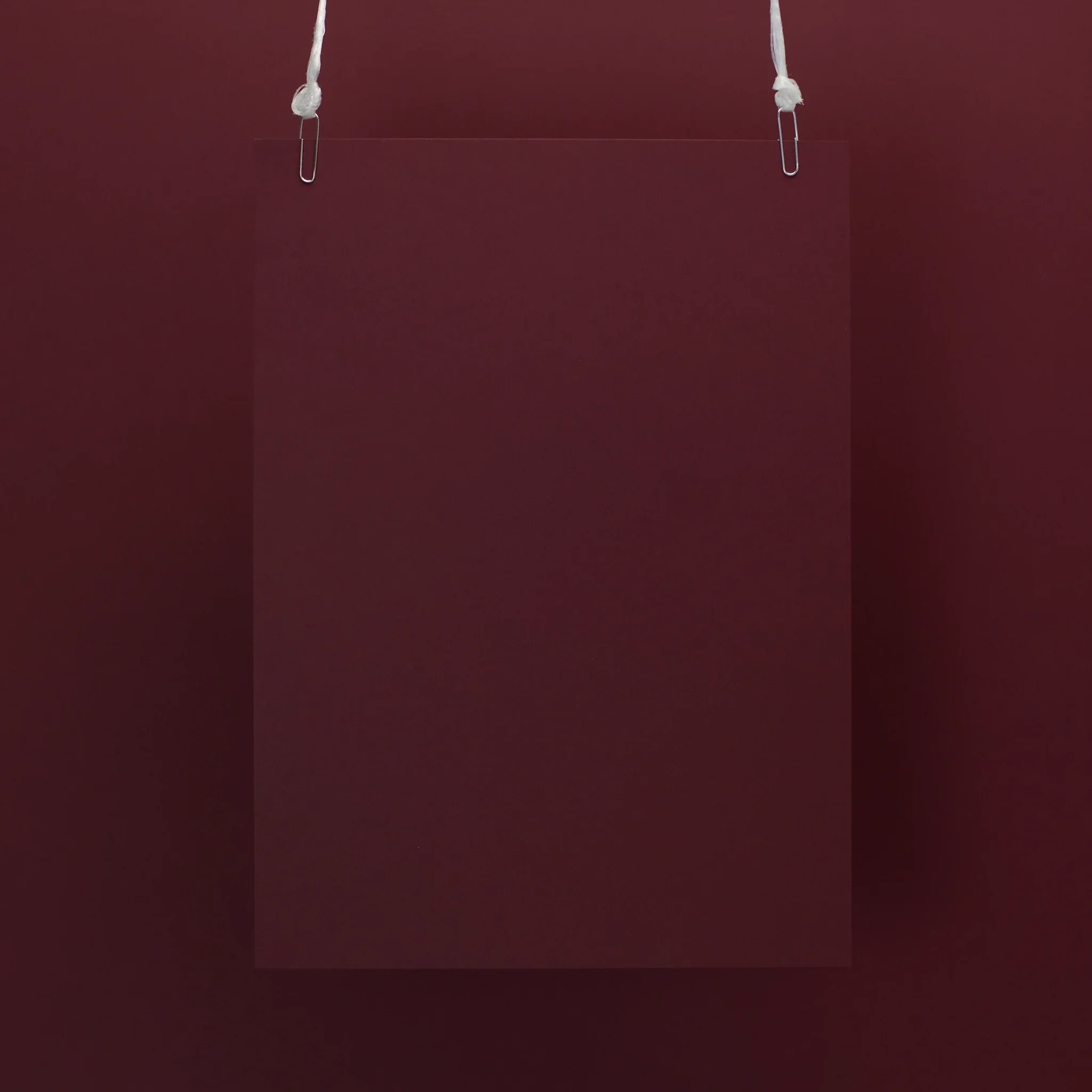 Swatch of red premium card stock for metallic foil printing