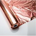 Swatch of rose gold metallic foil