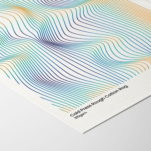 Cold Press Rough Cotton Rag - View 2