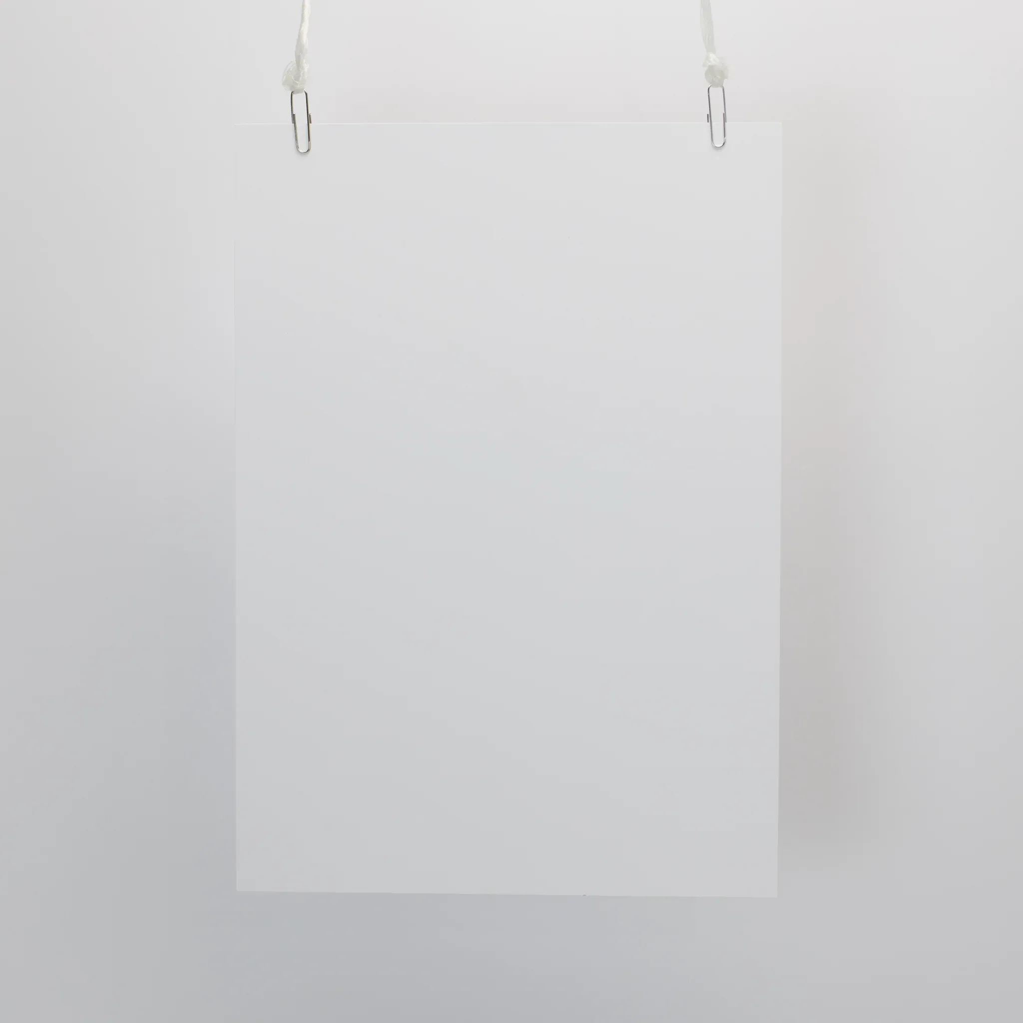 Swatch of white premium card stock for metallic foil printing